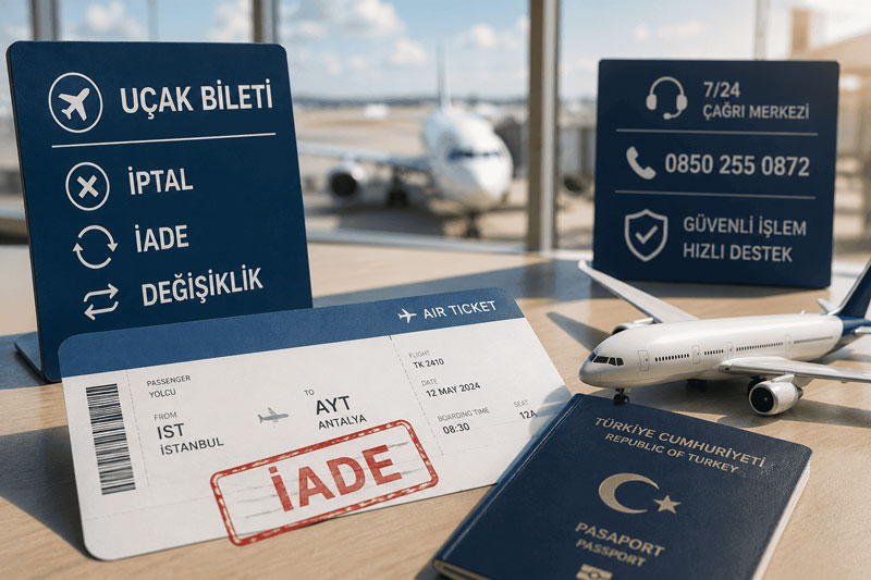 Uçak bileti iptal iade ve değişiklik işlemleri